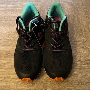 RBX Amber-E Mesh Athletic Shoes 7.5 New Black/Teal/Purple NEW